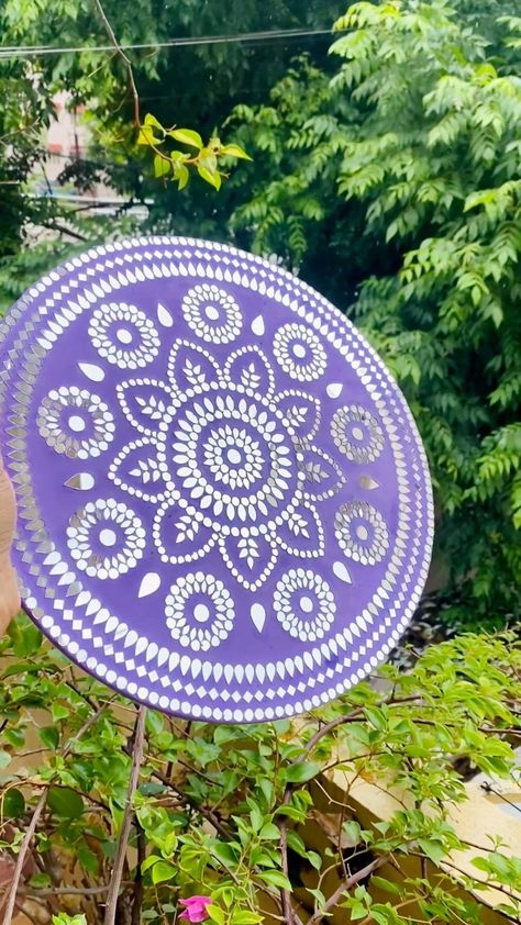 ''Most of the time, beauty lies in the simplest of things .'' WINNA EFENDI . . : Size : 12 inches . . DM for orders . . #mandala… | Instagram Mosiac Mirror Art, Mandala Art Mirror, Mosiac Art Mirror, Mirror Mosaic Art Ideas, Mosaic Mirror Art, Diy For Wall Decor, Mirror Mosaic Art, Mandala Mirror, Mirror Canvas Art