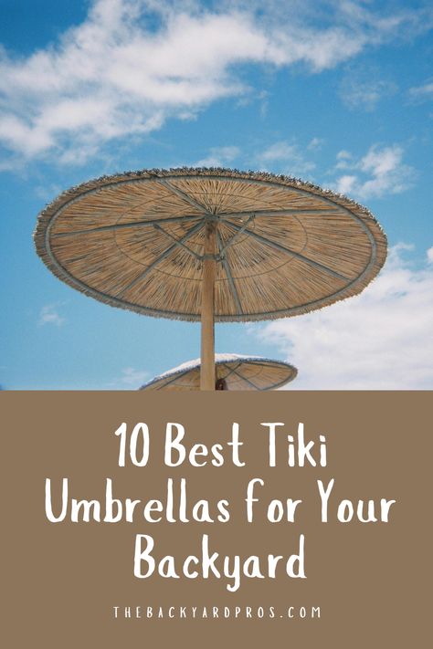 Add a tropical twist to your outdoor space with the 10 best tiki umbrellas! These fun, island-inspired umbrellas offer shade and style, bringing vacation vibes right to your backyard. Discover the top picks that’ll transform your patio into a personal paradise! Backyard Umbrella Ideas, Backyard Umbrella, Tiki Umbrella, Faux Grass, Large Umbrella, Tropical Twist, Vacation Vibes, Backyard Fire, Fire Pit Backyard