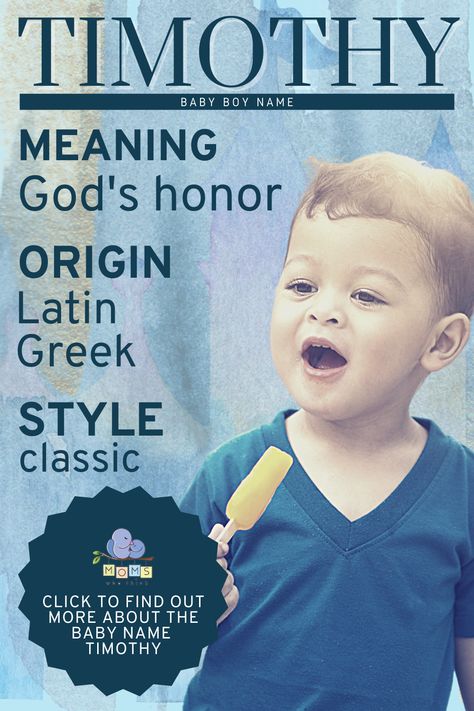 Timothy has consistently been one of the top names for baby boys in the United States for well over a century. It's also a Biblical name that has been meaningful to Christians since the Reformation. Timothy is a classic that pairs well with an assortment of middle names. #boyname #babyname T Baby Names, Boy Name Meanings, Baby Name Meaning, Christian Names, Greek Names, Biblical Names, Middle Names, The Reformation, Getting Ready For Baby