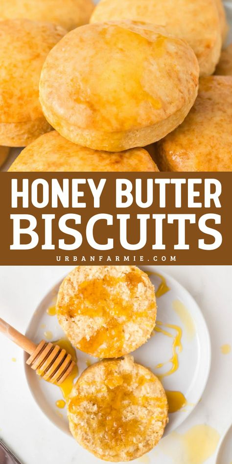 Soft and sweet honey butter biscuits with a salty touch! Easy, no-rise recipe for quick holiday gatherings or everyday treats. Ready in 30 minutes! Homemade Honey Butter Biscuits, Biscuits And Honey, Butter Biscuit Recipe, Easy Christmas Dinner Recipes, Dishes For Christmas Dinner, Easy Christmas Side Dishes, Side Dishes For Christmas Dinner, Quick Biscuit Recipe, Side Dishes For Christmas