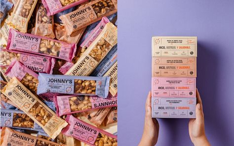 Johnny´s Granola :: Behance Granola Brands, Organic Food Market, Pizza Shapes, Snack Brands, Cereal Bar, Organic Snacks, Cereal Bars, Beer Packaging, Food Packaging Design