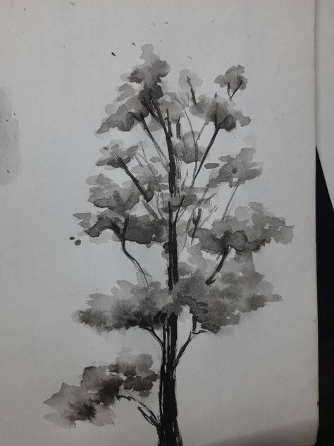 Ink and brush Brush And Ink Drawing, Ink And Wash Painting, Pen And Wash Drawings, Brush Ink Drawing, India Ink Illustration, Ink Wash Art, Ink Wash Drawings, Dismantled Art, India Ink Art