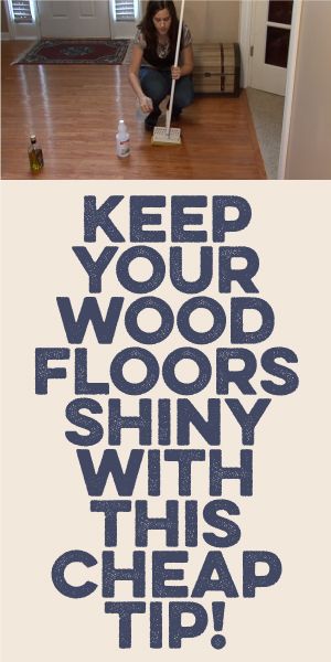 Keep Your Wood Floors Shiny With This Cheap Tip! Clean Baking Pans, Cleaning Wood Floors, Cleaning Painted Walls, Deep Cleaning Tips, Paris Grey, Cleaning Wood, Household Cleaning Tips, Cleaning Recipes, Cleaners Homemade