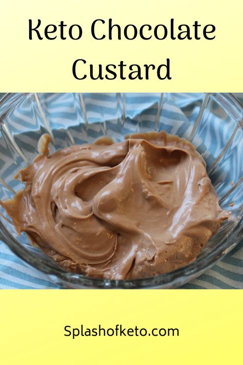 This keto chocolate custard is creamy, rich, and decadent. Your family will love this dessert! It is so delicious, they may not believe it when you tell them it’s low carb and keto! Keto Custard Pudding, Keto Custard Recipe, Keto Puddings, Keto Cravings, Carnivore Snacks, Chocolate Custard Recipe, Keto Custard, Metabolic Recipes, Custard Recipe Easy