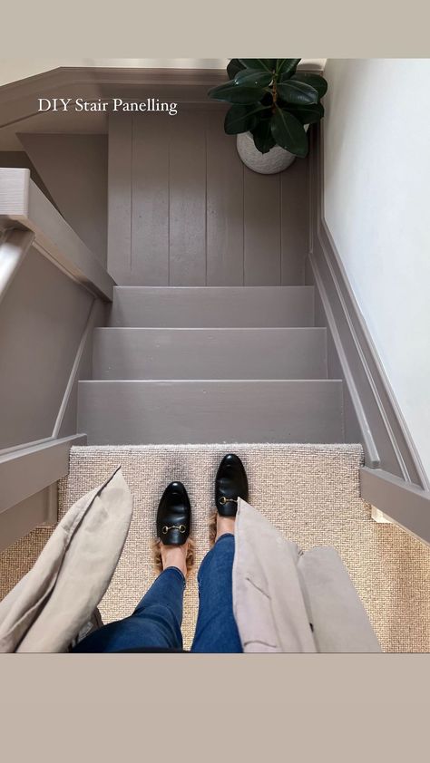 Staircase Skirting, Stair Panelling, Stairs Landing, Skirting Boards, Instagram Diy, Hallway Ideas, Home Reno, Fresh Start, Country House