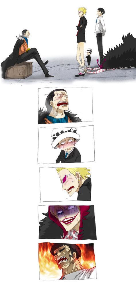 Donquixote Brothers, One Piece Crossover, Sir Crocodile, One Piece Gif, One Piece Tattoos, One Piece Meme, One Piece 1, One Piece Funny, One Piece Drawing