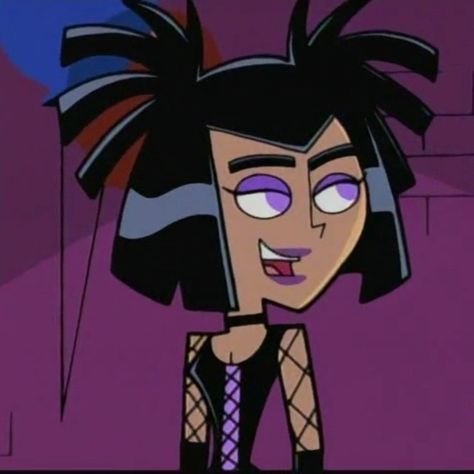 Edgy Cartoon Characters, Sam Manson Pfp, Sam Manson Aesthetic, Danielle Phantom, Sam Manson Costume, Danny Phantom Characters, Sam From Danny Phantom, Sam Danny Phantom, Animated Female Characters