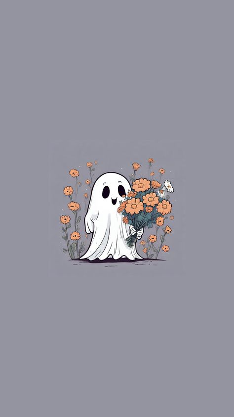 Halloween Cute Cartoon, Halloween Wallpaper Aesthetic Laptop, Cute Wallpapers Halloween, Aesthetic Halloween Drawings, Cute Halloween Widgets, Halloween Cute Wallpaper, Cute Fall Iphone Wallpaper, Halloween Vibes Aesthetic, Cute Autumn Wallpaper