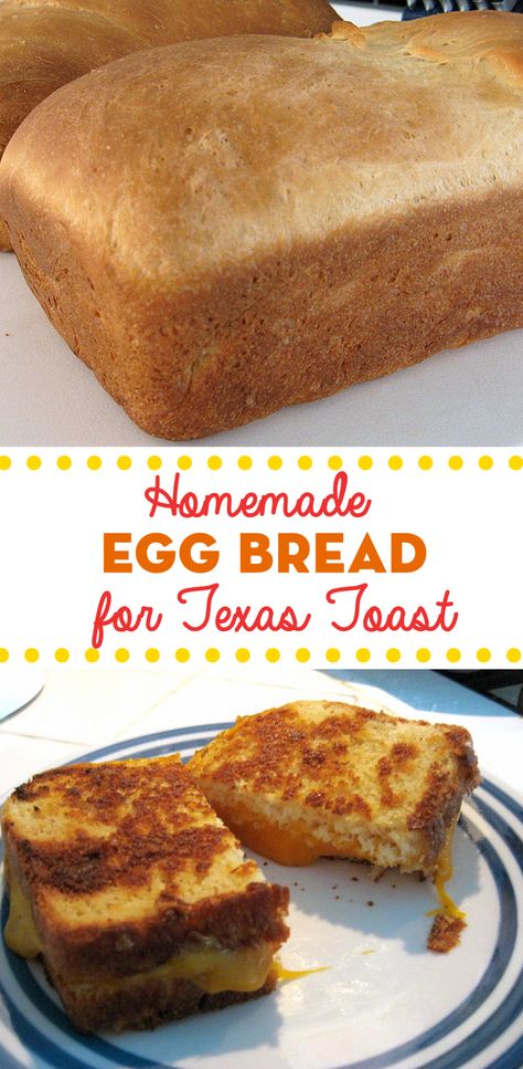 Homemade Egg Bread for Texas Toast | Fresh from the... Texas Toast Bread, Toast Butter, Butter Ideas, French Bread French Toast, Homemade French Bread, Egg Bread, French Bread Recipe, Grilled Cheese Sandwiches, Dinner Sandwiches