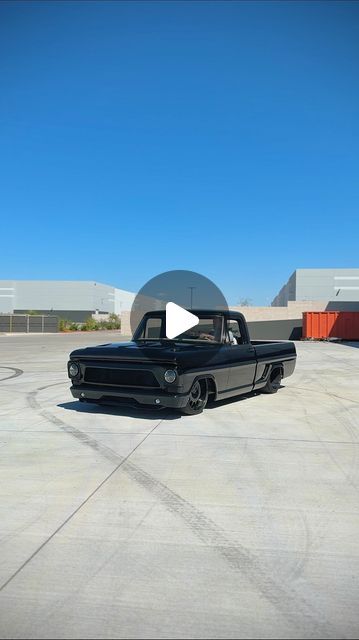 FAT FENDER GARAGE on Instagram: "BACK IN BLACK (or really dark green)   This 67’ F100 sports a Twin Turbo 5.0L Coyote, sittin’ pretty on a @porterbuilt Level 3 Chassis 🤌 Features a fully custom paint job, interior and engine bay. ⚫️🟢  The door handles, hood hinges, taillights, bed lift kit and MUCH more were designed right here in-house. Made in Billet Aluminum and @cerakote finished black. These are available for sale, in-stock and ready to ship! Shoot us a call, email, or head to our website to see how we can revive YOUR classic truck.   This one-of-a-kind truck features: - @fordperformance Gen 2 5.0L Coyote/6R80 trans - @garrettmotion Compact Turbos - Custom BOSS 302 Intake Cover  - @porterbuilt Level 3 Air ride Chassis  - @accuair Airbag Suspension Kit - @wilwooddiscbrakes Front and Two Tone Paint Jobs Trucks, Bed Liner Paint Job Truck, Bedliner Paint Job, Bed Liner Paint, Truck Paint Jobs, F100 Truck, Nice Trucks, Two Tone Paint, Truck Paint