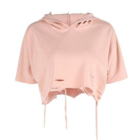 Ripped Crop Top, Hoodies Pink, Hoodies Crop, Crop Hoodies, Ripped Top, Pink Hoodies, Hooded Crop Top, Crop Top Hoodie, Hooded Top