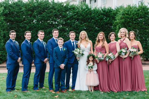 Rose Gold, Cinnamon Rose & Greenery Wedding at Omni Bedford Springs by Lauren Myers Photography Cinnamon Rose Wedding, Wedding Bouquets Ideas, Lilac Wedding Bouquet, Bouquets Ideas, Cinnamon Rose, Rose Bridesmaid Dresses, Lilac Wedding, Groom And Groomsmen Attire, Navy Wedding