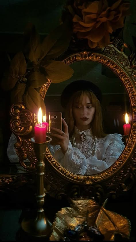 Enchantment Aesthetic, Fringe 2023, Royal Mirror, Amber Core, Katie Core, Stylish Kids Bedroom, Gothic Victorian House, Dark Feminine Bedroom, Dark Cottagecore Aesthetic