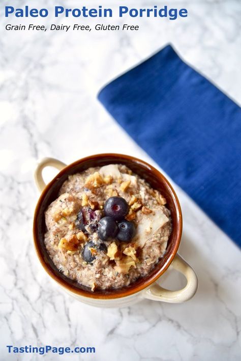 Paleo Protein Porridge {Grain Free, Dairy Free} Protein Porridge, Whole30 Breakfast Recipes, Paleo Protein, Healthy Breakfast Recipe, Dairy Free Snacks, Paleo Recipes Breakfast, Whole 30 Breakfast, Dairy Free Paleo, Keto Vegan