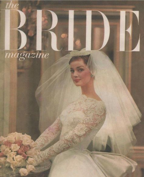 Bridal Magazine Cover, Brides Magazine Cover, Vintage Bridal Accessories, 1980s Wedding, Mom Wedding Dress, 1950s Wedding Dress, Bride Dress Simple, Bridal Gowns Vintage, Vintage Wedding Photos