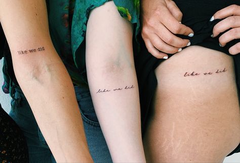 The Maine Tattoo, The Maine Band, Maine Tattoo, Mars Tattoo, Tattoo Script, Band Tattoo, Fine Line Tattoos, Mars, Tattoo Quotes