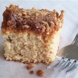 When I first got this recipe, I thought it would be strange to make this cake then refrigerate it and bake the next morning. But it's great. The cake is so moist and delicious. It's wonderful when you have company staying at your house. It makes a great breakfast with a cup of coffee. Overnight Coffee Cake, Banana Coffee Cakes, Apple Coffee Cakes, Banana Coffee, Coffee Cakes, Pineapple Cake, Coffee Cake Recipes, Spiced Coffee, Piece Of Cake