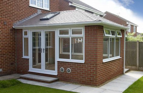 Wooden Sunroom, Side Conservatory, Conservatory Extension Ideas, Replacement Conservatory Roof, Small House Extensions, Extension Veranda, Lean To Conservatory, Conservatory Extension, Conservatory Interior