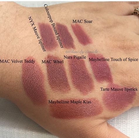 Maybelline Touch Of Spice, Olive Makeup, Mauve Lipstick, Mauve Lips, Maybelline Lipstick, Lipstick For Fair Skin, Simple Makeup Tips, Lipstick Kit, Eye Makeup Pictures