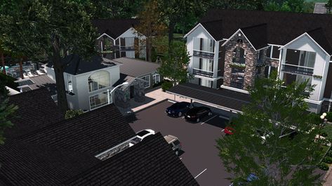 Realistic Apartment Complex | #NewYearNewAlexisAriel | Patreon Sims 4 Duplex Apartment, Sims 4 Modern Apartment Building, Sims4 Apartment Building, Townhouses Sims 4, Sims 4 Apartment Complex Cc, Sims 4 Realistic Apartment, Apartment Complex Sims 4, Sims 4 Cc Apartment Building, Sims 4 Apartment Building Layout