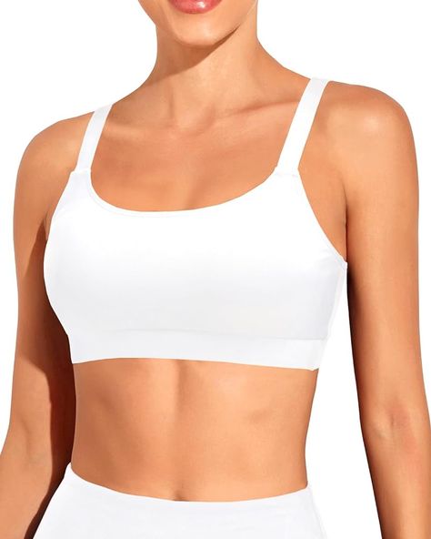 Amazon.com: Tempt Me Women Blue Green Sports Bra Bikini Tops Scoop Neck Bathing Suits Top Padded Swim Crop Tops Only XL : Clothing, Shoes & Jewelry Crop Swim Top, Sport Bikinis, White Sports Bra, Bathing Suit Top, Women Sports, Beach Volleyball, Beach Wears, High & Low, Shoes Jewelry