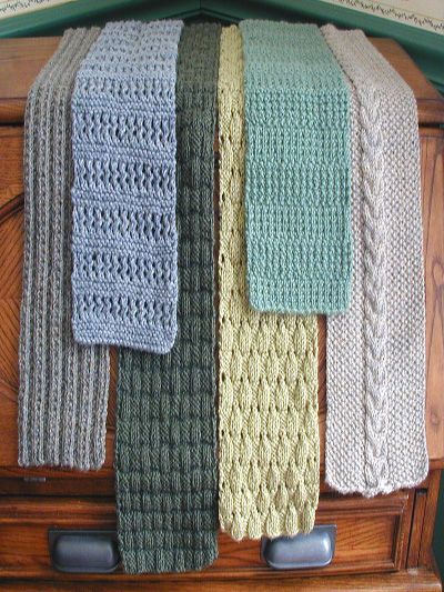 6 Simple Scarves Knit Pattern Simple Scarf Pattern, Easy Scarf Knitting Patterns, Knitted Scarves, Knitting Patterns Free Scarf, Simple Scarf, Scarf Knitting Patterns, Knit Stitch Patterns, Knit Pattern, Knit Or Crochet