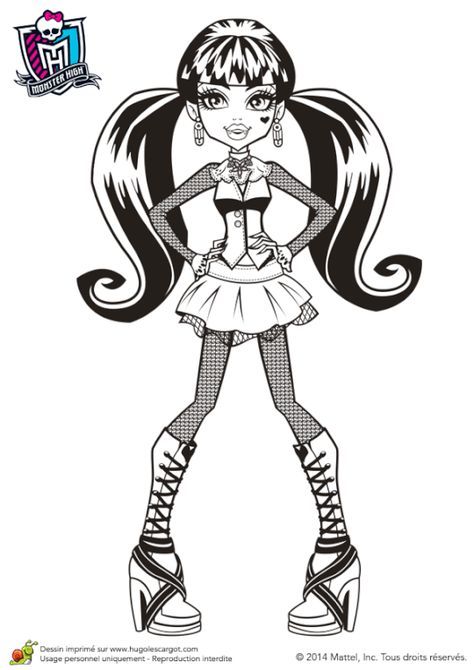 Coloriage monster high draculaura Monster High Abbey, Monster High Draculaura, Comic Tattoo, Big Eyes Art, Monster High Art, Monster High Dolls, High Art, Mandala Coloring Pages, Cute Coloring Pages