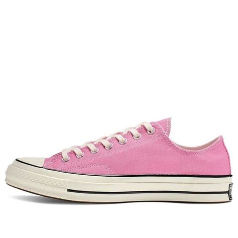 Converse Chuck 70 Ox ' Ivory' Pink/Ivory Canvas Shoes/Sneakers Chuck 70 Low, Run Star Hike, Men's Converse, Converse Chuck 70, Pink Ivory, Black Gums, Chuck 70, University Blue, Low Top Sneakers