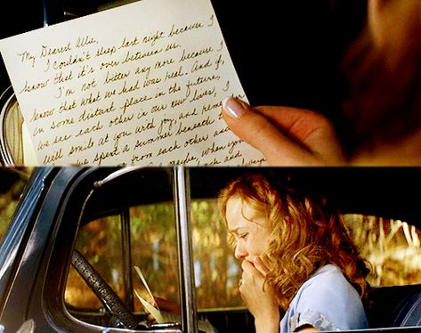 The notebook The Notebook Letter, Rachel Mcadams Movies, Proud Navy Girlfriend, Nicholas Sparks Movies, Gena Rowlands, The Notebook Quotes, My Dearest, Chick Flicks, Nicholas Sparks