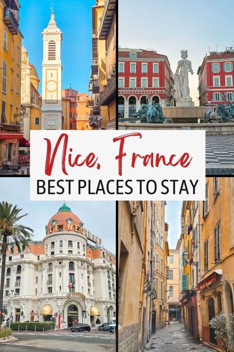 Discover the best places to stay in Nice France with our detailed France travel guide! From luxurious hotels on the iconic Promenade des Anglais to hidden gems in Old Town, Nice is a top destination on any French Riviera trip. Explore the beautiful neighborhoods and attractions of Southern France. Visit France and add Nice to your list of best places to go on the Cote Dazur for an unforgettable stay! Traveling To France, Hotels In France, Nature Destinations, Mont St Michel, France Travel Guide, Visit France, Southern France, French Quotes, The French Riviera