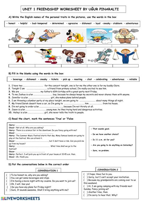 Friendship Vocabulary, English Language Learning Activities, Friendship Printables, Life Skills Class, Friendship Pictures, Esl Activities, 9th Grade, Bad Friends, Vocabulary Activities