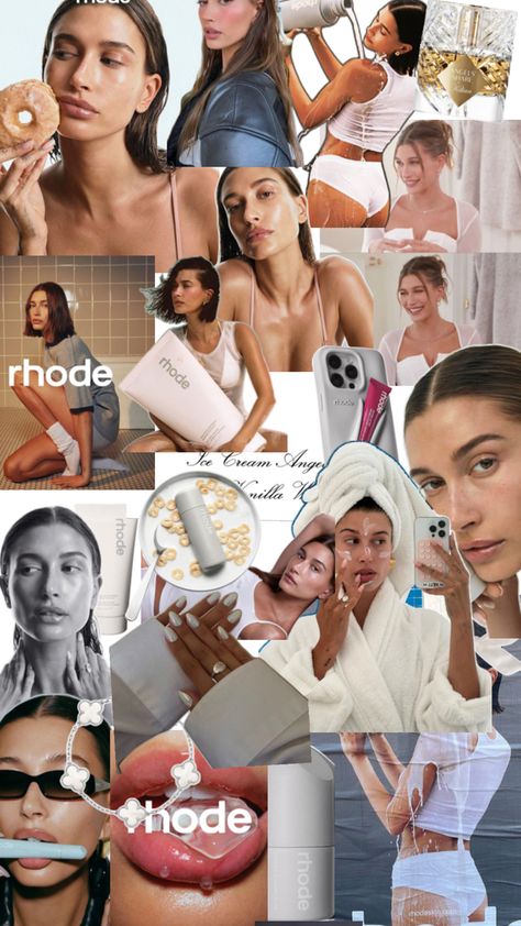 Hailey Bieber,Rhode,Vision Board Hailey Bieber Aesthetic Vibe, Rhode Wallpaper, Hailey Baldwin Aesthetic, Girl Cleaning Aesthetic, Hailey Bieber Aesthetic, Haley Bieber, Hailey Baldwin Style, Girly Shoes, Hailey Baldwin