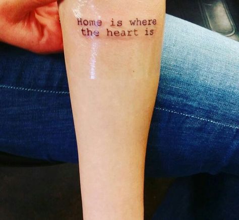 My new tattoo! #home #is #where #the #heart #is 🏡❤ Home Is Where The Heart Is Tattoo, Tattoo Home, Style Tattoo, Home Tattoo, New Tattoo, Home Is Where, Beach Vibes, Where The Heart Is, Heart Tattoo