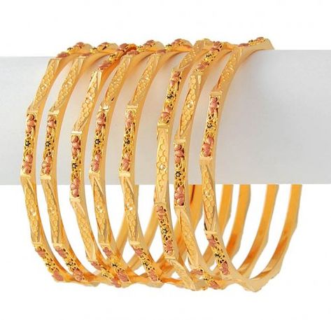 8 Bangles Gold Set, Indian Gold Jewellery, Gold Jewelry Outfits, Gold Bangle Set, Gold Chain Design, The Bangles, Bracelets Design, Gold Pendant Jewelry, Gold Wedding Jewelry