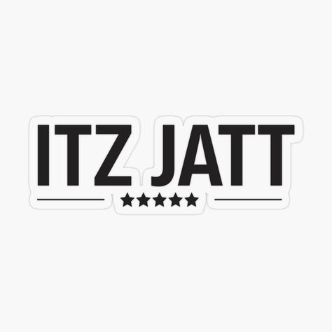 Get my art printed on awesome products. Support me at Redbubble #RBandME: https://www.redbubble.com/i/sticker/ITZ-JATT-by-guri386/83108701.O9UDB?asc=u Punjabi Stickers, Customization Ideas, Snapchat Streaks, Snapchat Streak, Plastic Stickers, Punjabi Quotes, Personalized Water Bottles, Landscape Wallpaper, Dark Wallpaper