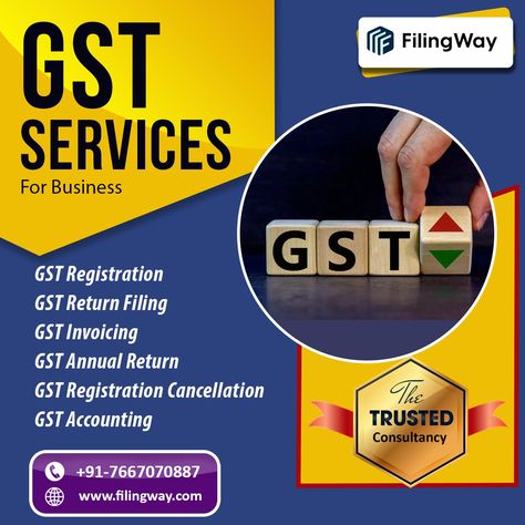 Are you looking for GST services for your business? We provide our clients' one-stop solution for all GST services under one roof. Our GST Services For Business👇 ✓ GST Registration ✓ GST Return Filing ✓ GST Invoicing ✓ GST Annual Return ✓ GST Registration Cancellation ✓ GST Accounting Visit 🌐 www.filingway.in to know more details. #gst #gstregistration #gstaccounting #gstcancellation #gstannualreturn Gst Registration, Certificate Format, Business Inspiration Quotes, Income Tax Return, Accounting Services, Under One Roof, Increase Productivity, Tax Return, Invoice Template