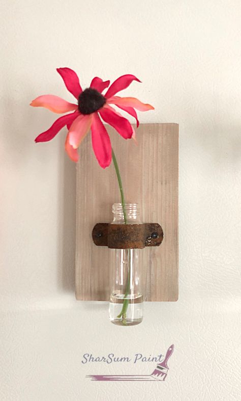 Refrigerator Test Tube Vases – SharSum Paint Test Tubes Crafts, Test Tube Crafts, Plant Holder Diy, Tube Crafts, Test Tube Vase, Copper Accessories, Spiral Art, Art 2023, Plant Crafts