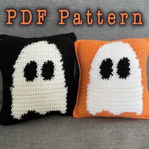 Excited to share this item from my #etsy shop: Mini Ghost Pillow Pattern // PDF DOWNLOAD Ghost Pillow Crochet, Ghost Pillow Pattern, Holiday Amigurumi, Mini Ghost, Crochet Pour Halloween, Ghost Pillow, Fall Crochet Patterns, Fall Crochet, Crochet Cushion