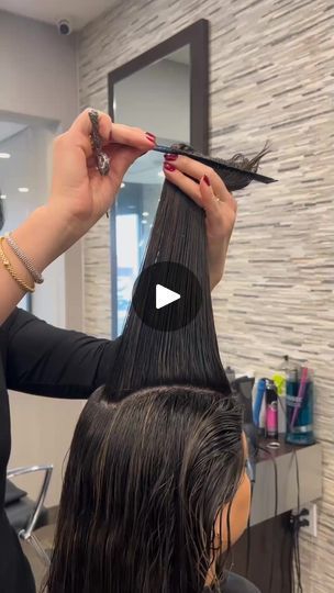 Haircut Blowout, Layered Haircut, Long Layers, Haircuts With Bangs, Hair Tutorials, Layered Haircuts, Hair Cut, Hair Tutorial, Couple Goals