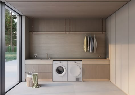 🧺 **What’s Important to You in a Laundry Room?** 🧼 We know the laundry room does a lot of heavy lifting in your home, but what makes a perfect laundry space for YOU? Is it: ✨ Tons of storage? ✨ A smart layout for seamless workflow? ✨ Durable, easy-to-maintain finishes? ✨ Or a stylish, cozy feel that makes chores a little more enjoyable? Drop your thoughts in the comments below and let’s talk laundry design! 👇 #LaundryRoomDesign #FunctionalSpaces #InteriorDesign #StudioMinosa #laundryinspo Caesarstone Porcelain, Minimalist Laundry, Contemporary Laundry Room, Mudroom Laundry Room Ideas, Stylish Laundry Room, Laundry Room Closet, Service Area, Laundry Space, Mudroom Laundry Room