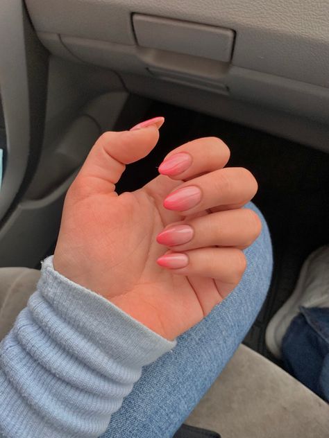 Tumblr Thoughts, Natrual Nails, Glittery Acrylic Nails, Office Nails, Baby Boomers Nails, Subtle Nails, Simple Gel Nails, Summery Nails, Blush Nails