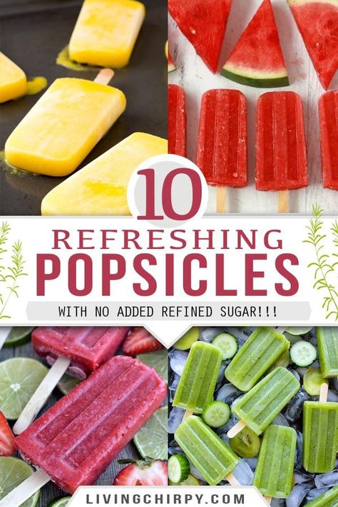 Dairy Free Popsicle Recipes, Dairy Free Popsicles, Popcicles Recipes, Popsicle Recipe For Kids, Popsicles Recipes, Fruit Popsicle Recipes, Homemade Ice Cream Recipes Machine, Easy Popsicle Recipes, Sugar Free Popsicles