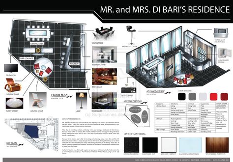 Design Studio 1.. Presentation Board. Residential Project ! Interior Architecture Presentation, Concept Board Architecture, Interior Design Presentation Boards, Design De Configuration, Layout Portfolio, Interior Presentation, Materials Board Interior Design, Presentation Board Design, Presentation Boards