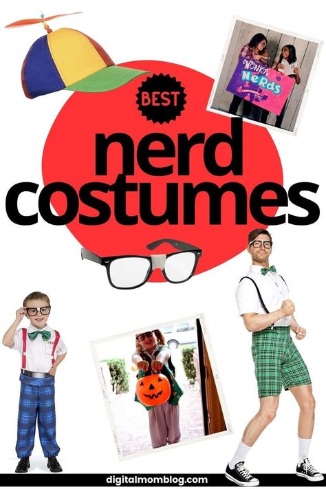 Nerd Costumes for Halloween 2022 Halloween Nerd Costumes Women, Diy Nerd Costume Women, Nerd Costume Women, Nerd Dress Up Day, Nerd Day Outfits, Science Halloween Costumes, Nerd Costume Ideas, Nerd Costume Ideas For Women, Nerd Outfits Spirit Week