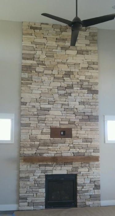 Eldorado Stone - Iowa Stone Supply Boardwalk Cliffstone Fireplace, Dry Stack Fireplace, Ledge Stone Fireplace, Stone Fireplace Mantles, Reface Fireplace, Ceiling Remodel, Stone Fireplace Designs, Stone Fireplace Wall, Eldorado Stone