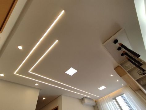 False Ceiling Lights Led Pop Design, Lid Profile Light, Profile Led Ceiling Design, Profile Light Design Ceiling, Led Profile Plafond, Led Profile Lighting Design, Ceiling Profile Light Design, Led Profile Lighting Design Ceiling, Profile Led Lighting