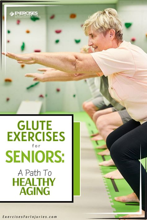 Unlock vitality at any age! Embrace a journey to healthy aging with targeted glute exercises tailored for seniors. 🌟 #SeniorFitness #HealthyAging #ActiveLifestyle Hip Strengthening Exercises For Seniors, Groin Strain, Glute Strengthening, Knee Strengthening, Hip Strengthening Exercises, Exercises For Seniors, Over 50 Fitness, Knee Strengthening Exercises, How To Strengthen Knees