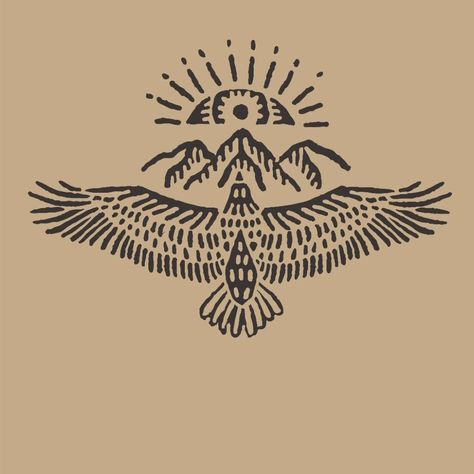 Thunderbird Tattoo, Mexico Tattoo, Hawk Tattoo, Cowboy Tattoos, Native American Tattoo, Type Tattoo, Western Tattoos, Spiritual Tattoos, Calf Tattoo