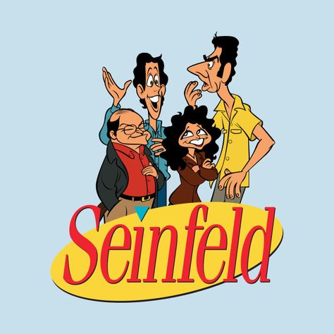 Check out this awesome 'Seinfeld' design on @TeePublic! Seinfeld Cartoon, Seinfeld Wallpaper, Newman Seinfeld, Sienfeld Humor, Seinfeld Poster, Seinfeld Art, Seinfeld Kramer, Seinfeld Funny, Seinfeld Quotes