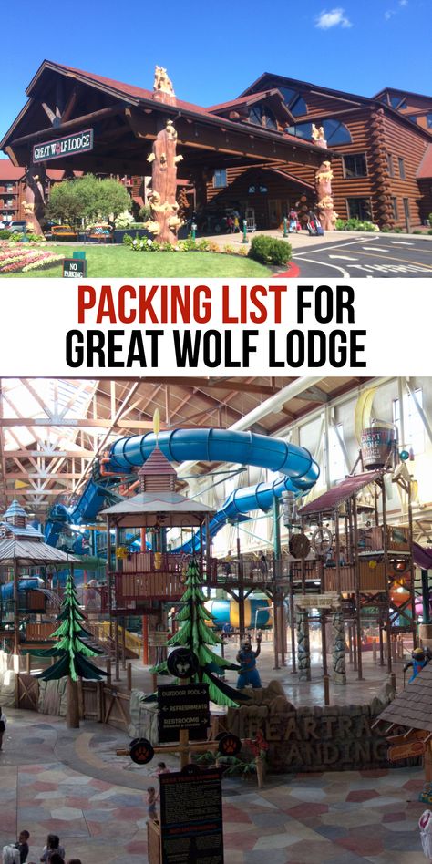 Packing List for Great Wolf Lodge | Great Wolf Lodge Tips | Great Wolf Lodge Packing List | Great Wolf Lodge Hacks | Washington | Grand Mound | Niagra Falls | Grapevine | Williamsburg | Kansas City | California | Wisconsin Dells #greatwolflodge #waterpark Great Wolf Lodge Washington, Great Wolf Lodge Kansas City, Great Wolf Lodge Wisconsin Dells, Great Wolf Lodge Grand Mound, What To Bring To Great Wolf Lodge, Packing For Great Wolf Lodge, Wisconsin Dells Packing List, Great Wolf Lodge Grapevine Texas, What To Pack For Great Wolf Lodge